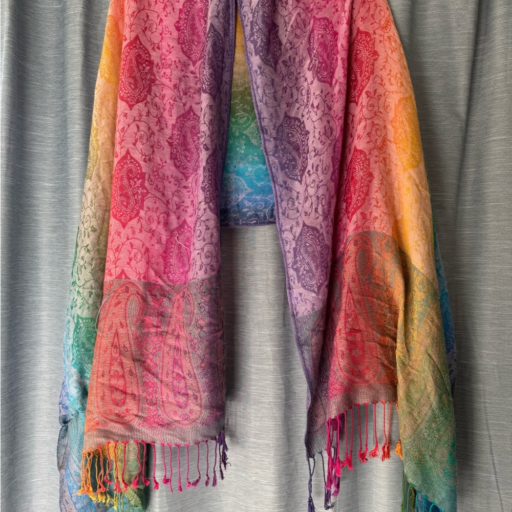 Multicolor Paisley Scarf